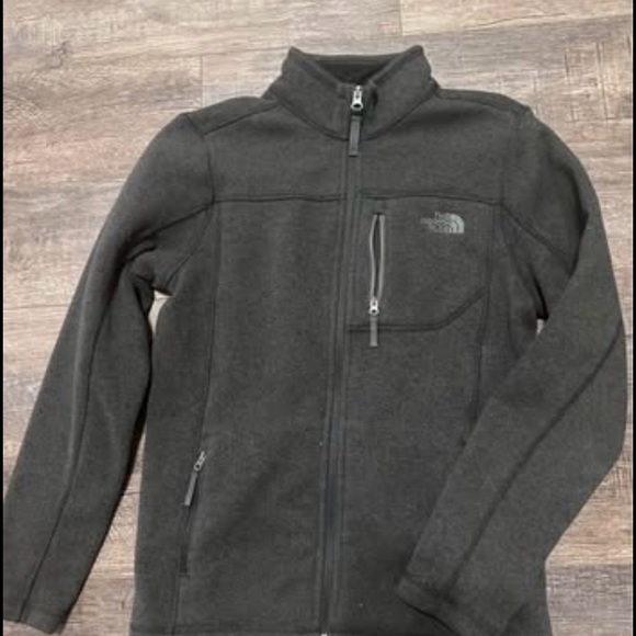 North Face Kid’s dark Gray fleece Jacket - Picture 1 of 3